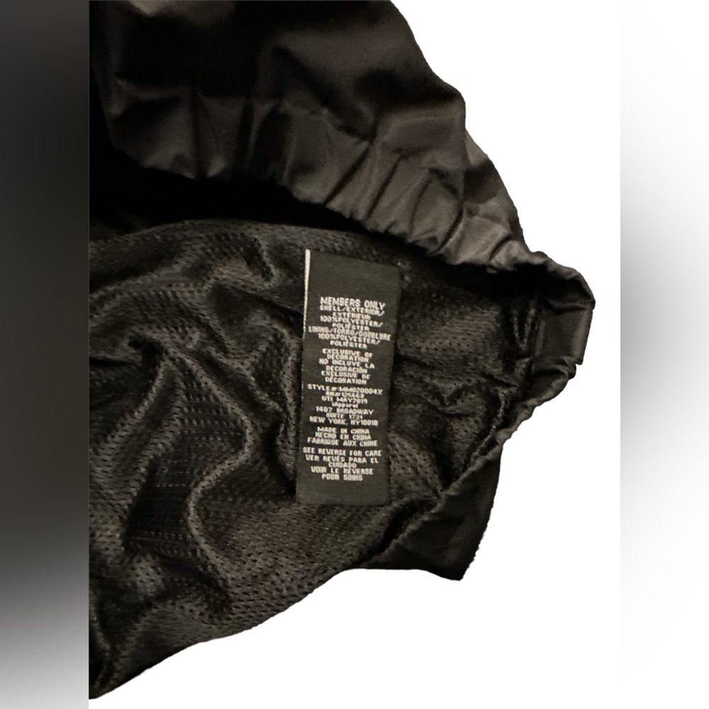 Men’s Members Only Solid Popover Jacket Black Siz… - image 6